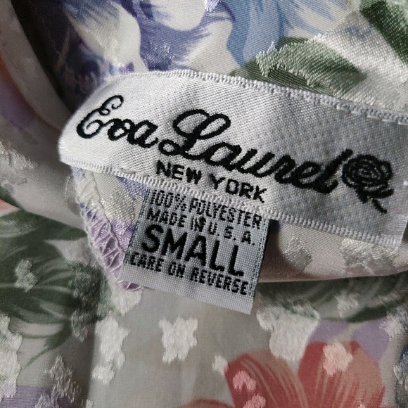 Vintage Pastel Floral Blouse - Size Small - Picture 5 of 5